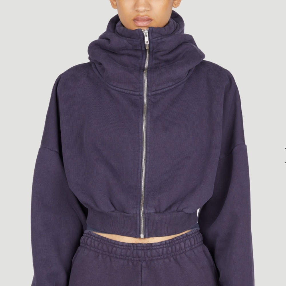 Entire Studios Navy Heavy zip up